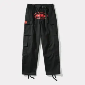 Corteiz Purp Guerillaz Cargos Noir-Rouge