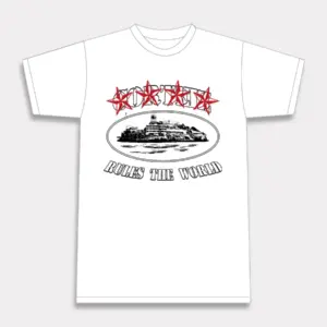 T-shirt Corteiz 4Starz Alcatraz Blanc