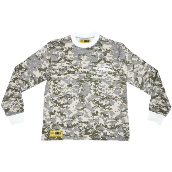 Chemise à manches longues Corteiz Alcatraz Insignia Waffle en Digi Camo